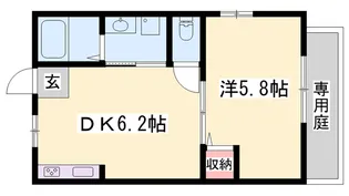 メゾンシズ【0101号室】の間取り