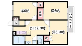 エムカーサ【2階】の間取り