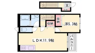 カラタチ【2階】の間取り