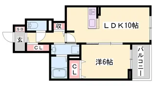 ラフレシール・ベルⅤ【1階】の間取り