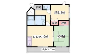 マンション雅【2階】の間取り