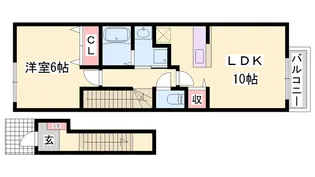 サニーパレスC【2階】の間取り