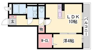 セジュール亀山 B棟【1階】の間取り