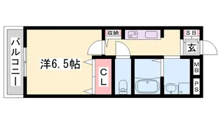 ハイツ中浜【2階】の間取り