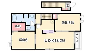 フェリス加西【2階】の間取り