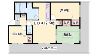 プレステージ姫路坂田町【9階】の間取り
