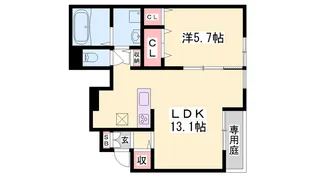 ソフィア ルミエールⅡ【1階】の間取り