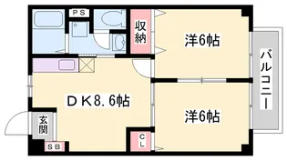 エスポワール三木【1階】の間取り