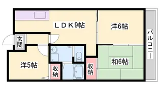 サンハイム多木【301号室】の間取り