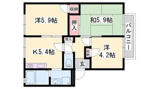 アイネスOKAMOTO【1階】の間取り