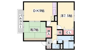 クレールⅡ【1階】の間取り