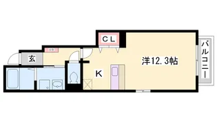 クレメント・アイ【101号室】の間取り