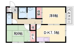 エクレールⅡ【1階】の間取り