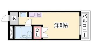 プレアール粟津【207号室】の間取り