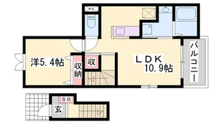 ポエム・ひまわり【2階】の間取り