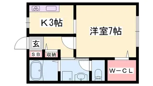神和町壱番館【103号室】の間取り