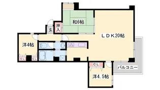 メゾン富士才【3階】の間取り