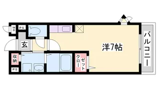 スカイルーム南条【1階】の間取り