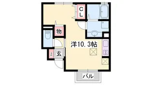 カーサドマーニ【1階】の間取り