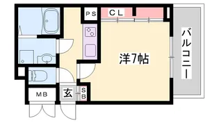 1Kの間取り画像