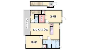 ボヌール【2階】の間取り