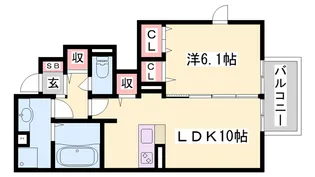 グランクレール自由が丘【1階】の間取り