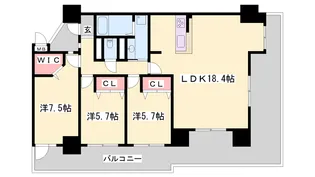 アルファステイツ東今宿【902号室】の間取り