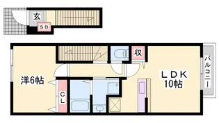パークメゾン田寺Ⅱ【2階】の間取り