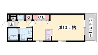 1Rの間取り画像