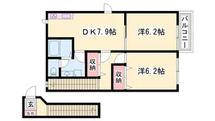 インプレス【2階】の間取り