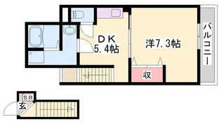 クレッシェンドKJ【1階】の間取り