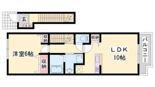 エスポワール中地【2階】の間取り