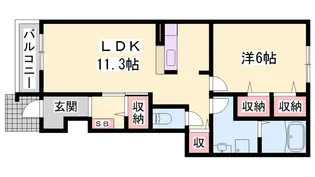 Sunlit AI【1階】の間取り