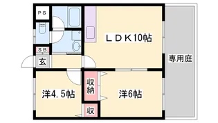 ヴィレッジみふく【101号室】の間取り