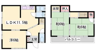 兵庫県加古川市平岡町新在家【一戸建】の間取り