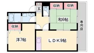アミティやまとB【1階】の間取り