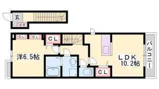 アネモスヒルズ姫路Ⅰ【2階】の間取り