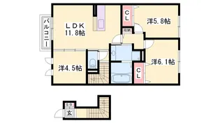 グランファミーユ【2階】の間取り