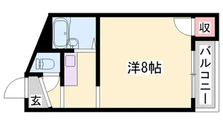 1Kの間取り画像