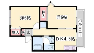 メゾン・ド・尾上【1階】の間取り
