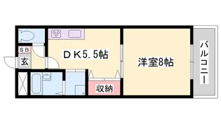 ラフィーヌ上野田【1階】の間取り