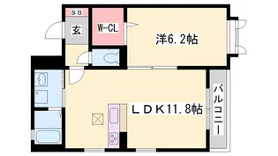 カルムリー福崎B【3階】の間取り