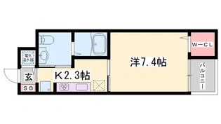 ワイズ オブリガート【1階】の間取り