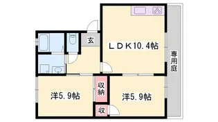 フレグランス静香【1階】の間取り