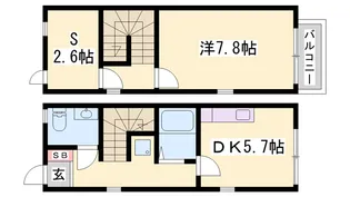 リースランド北条宮の町A棟【1階】の間取り