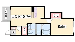 ベル アンジュ【1階】の間取り