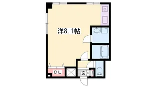 1Rの間取り画像