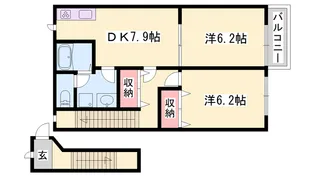 オーブリーT・Y【2階】の間取り