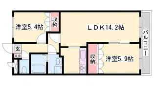グランドールA【2階】の間取り