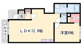 プラム・ジェルメ【1階】の間取り